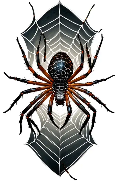 A Spider Tangled In A Spiderweb