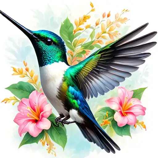 Colibri And Lirios