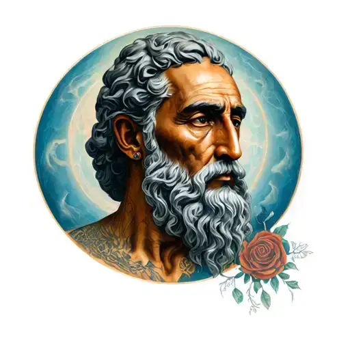 Greek Philiosopher With Cogito Ergo Sum