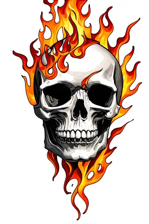 Skulls And Flames