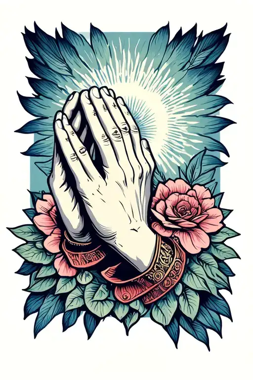 Day Of The Day Praying Hands Holding
