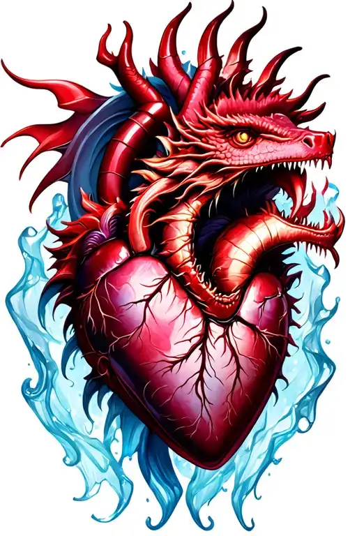 Heart Wit Ice Dragon