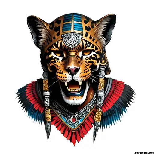 Aztec Jaguar Warrior As Death