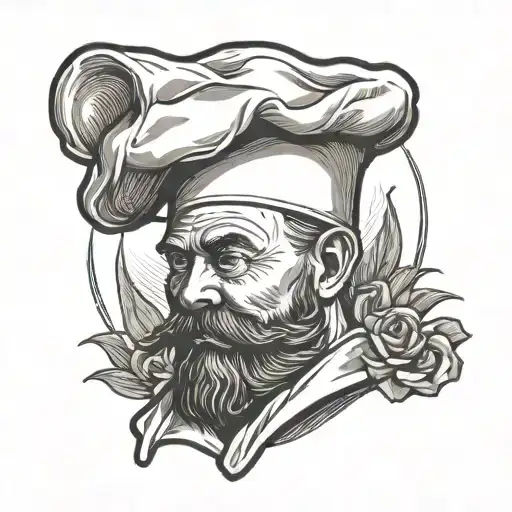 Minimalist Chef Soviet Union Logo Incorporated