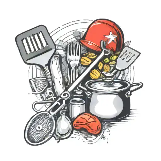 Minimalist Kitchen Tools Soviet Union Logo Incorporated