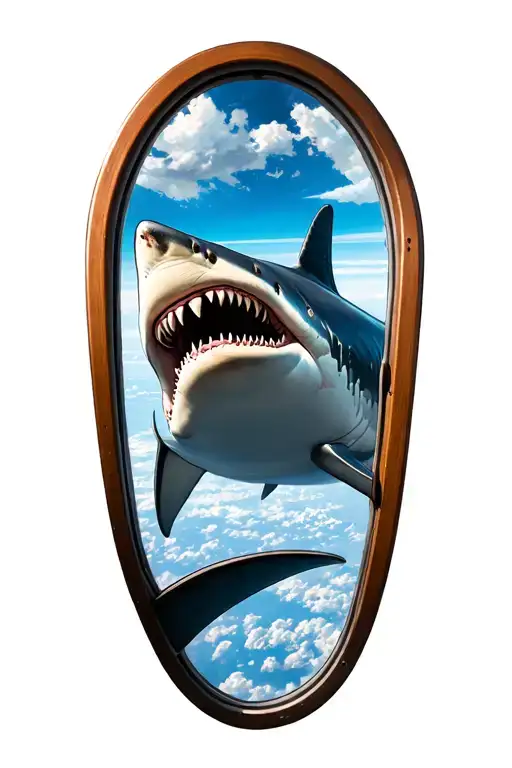 Shark And Airplane Window Travel