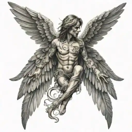 Word Nirvana With Wings Spread