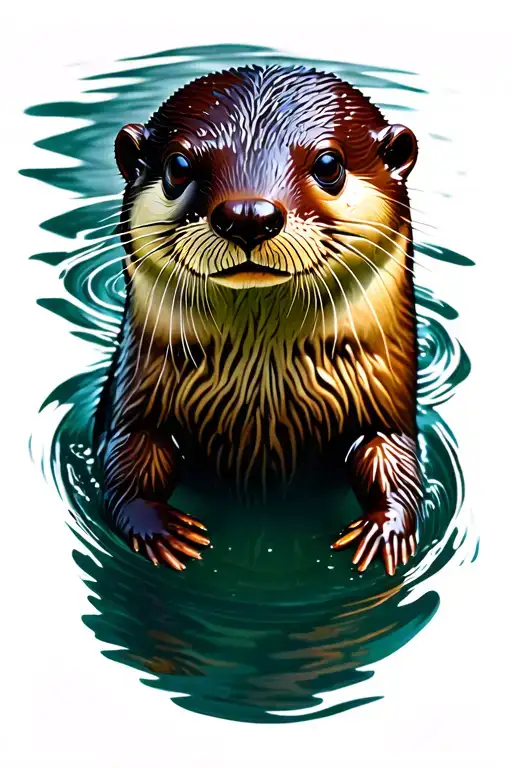 Otter Swimming