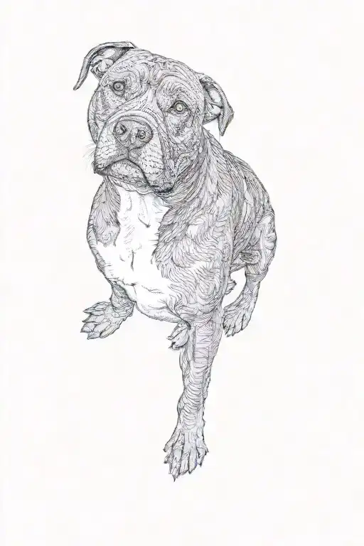A Pit Bull Terrier