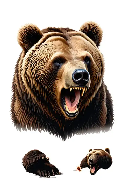 Grizzly Bear Growling