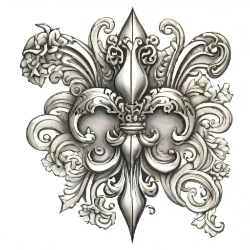 Chrome Fleur De Lis
