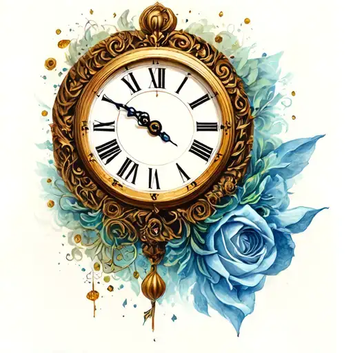 Clock With Time Of Birth