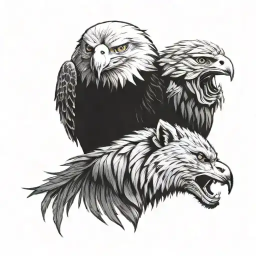 Eagle Wolf Gorilla Elephant Totem