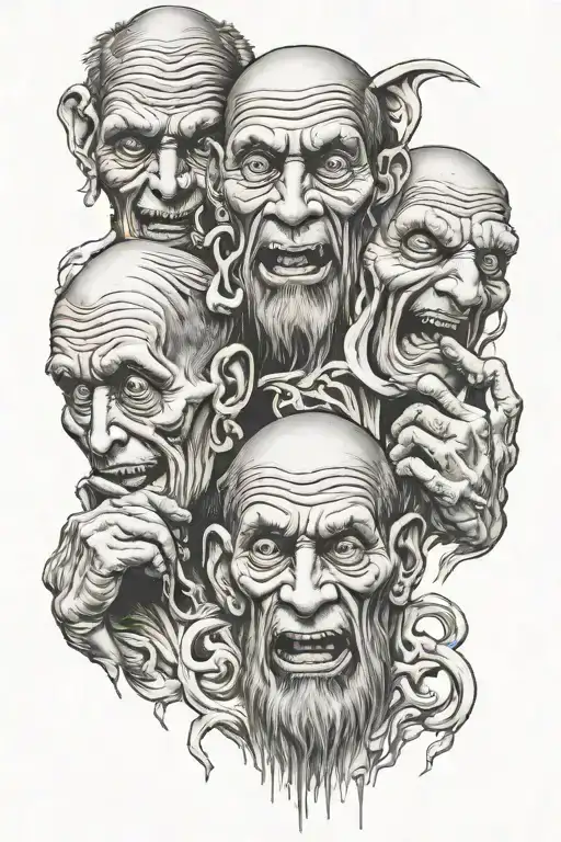 Hear No Evil Say No Evil Speak No Evil Human Faces