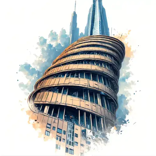 Skyscraper Spiraling Around My Arm