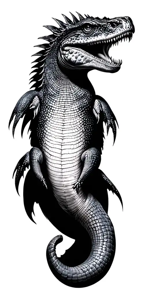 Komodo Island Black And White