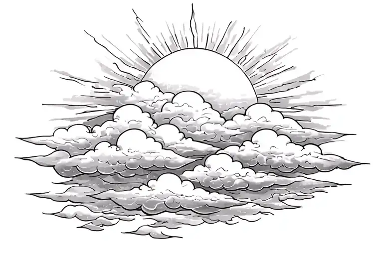 Clouds With Sun Rays