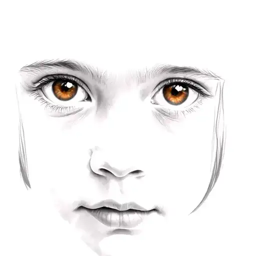 A Little Girl With Brown Eyes