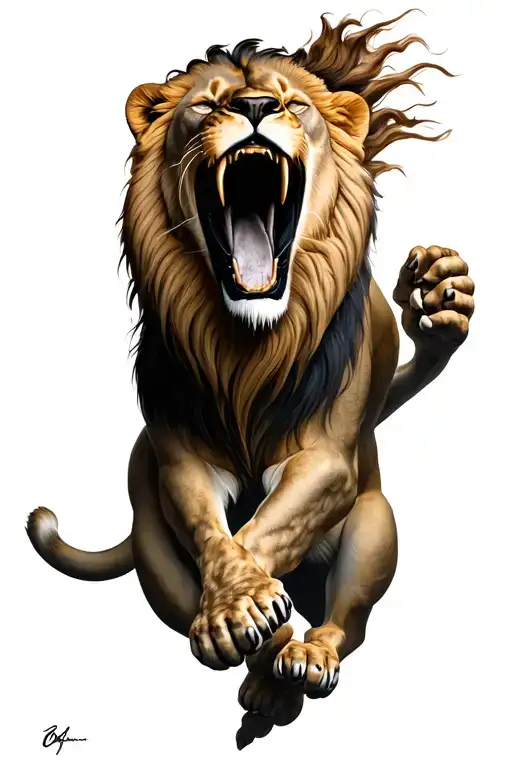 Lion Roaring