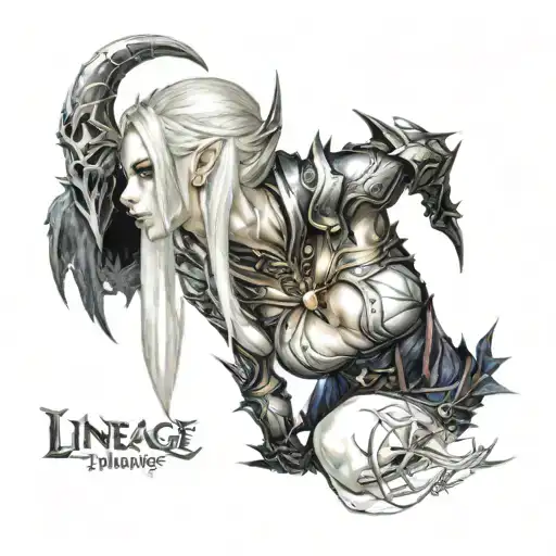 Lineage 2 Dark Elf Mage Female Cast