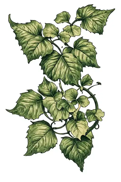 Ivy Tattoo In Old School