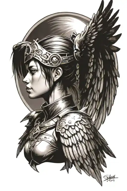 Battle Angel Wings Sun Shining