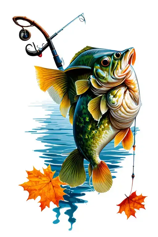 Fall Fishing Rod
