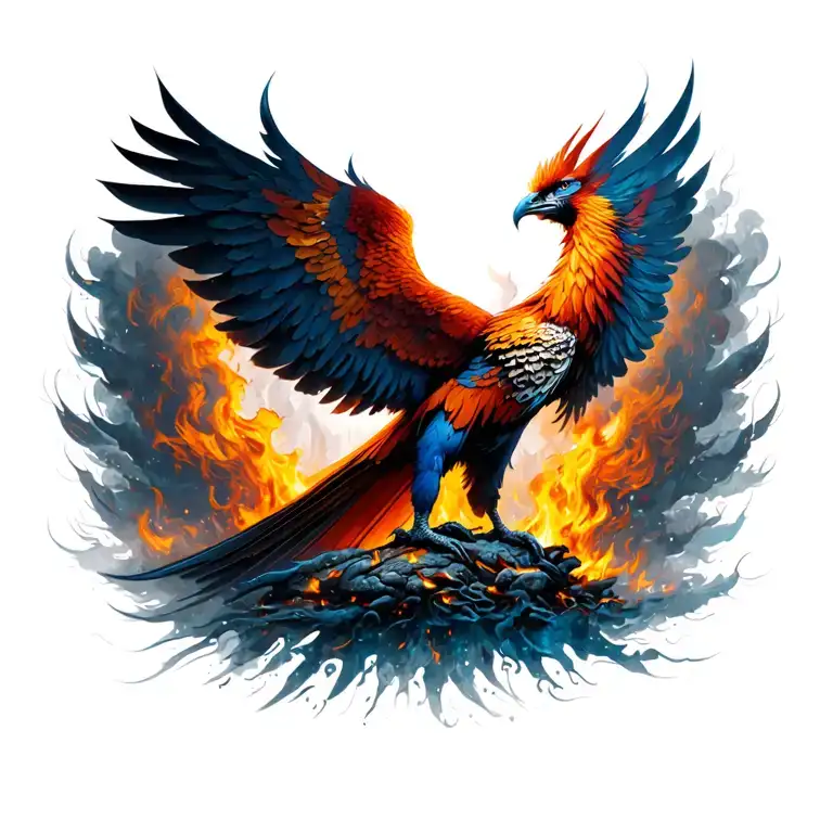 Phoenix Rising From The Ashes