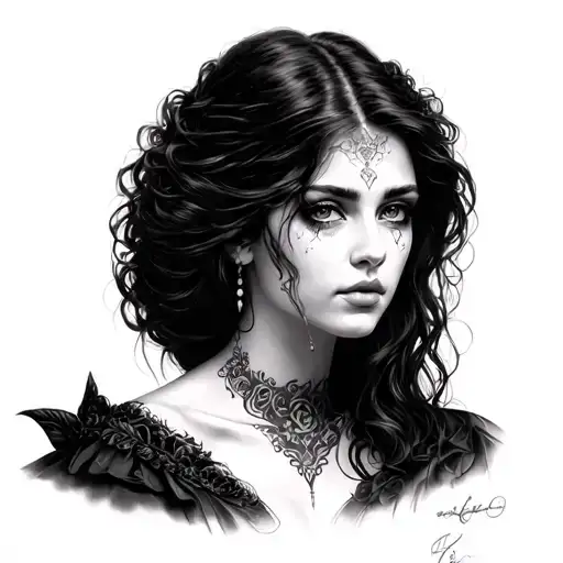 Gotic Woman Portrait Yenefer