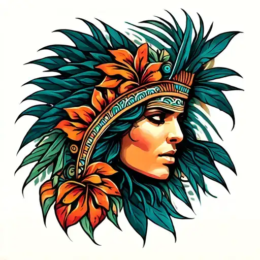 Polynesian-inspired Tattoo Design