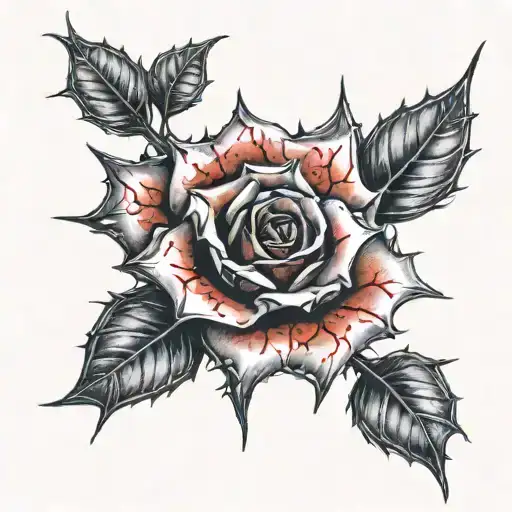 Bloody Thorns Pierce Skin