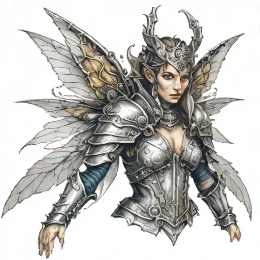 Faerie Assassin Queen Dressed In Armor