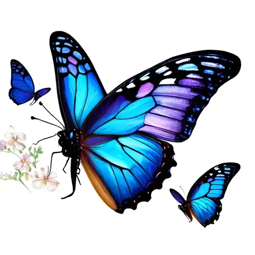 Butterflies Fluttering