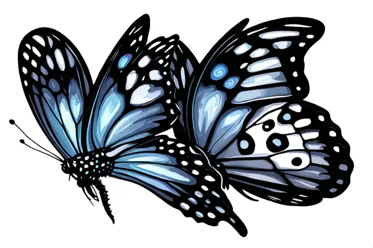 Butterfly And Number 36 Together