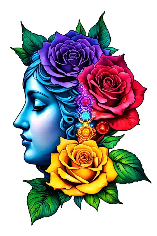 Chakra With Roses