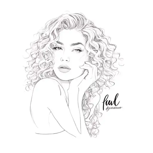 A Woman With Curly Hair