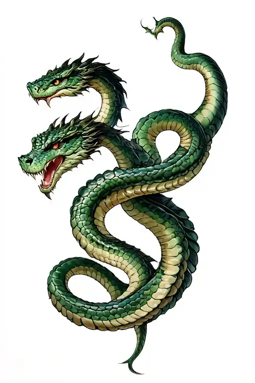 World Serpent Jormungandr Writhing
