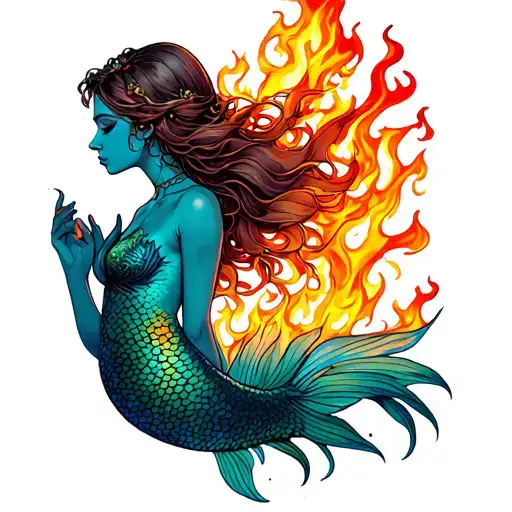 Mermaid And Fire
