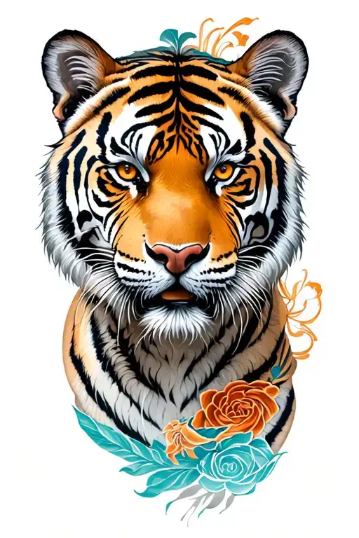 Asian Sleeve With Tiger