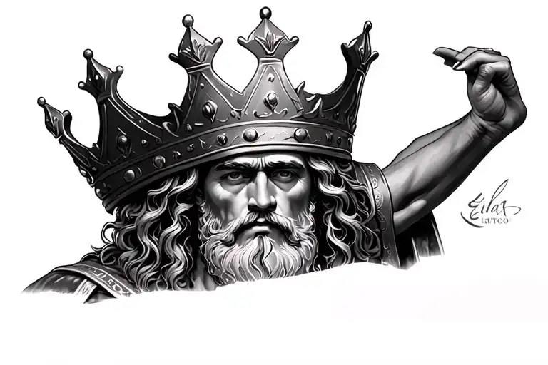 Elijah With King Crown