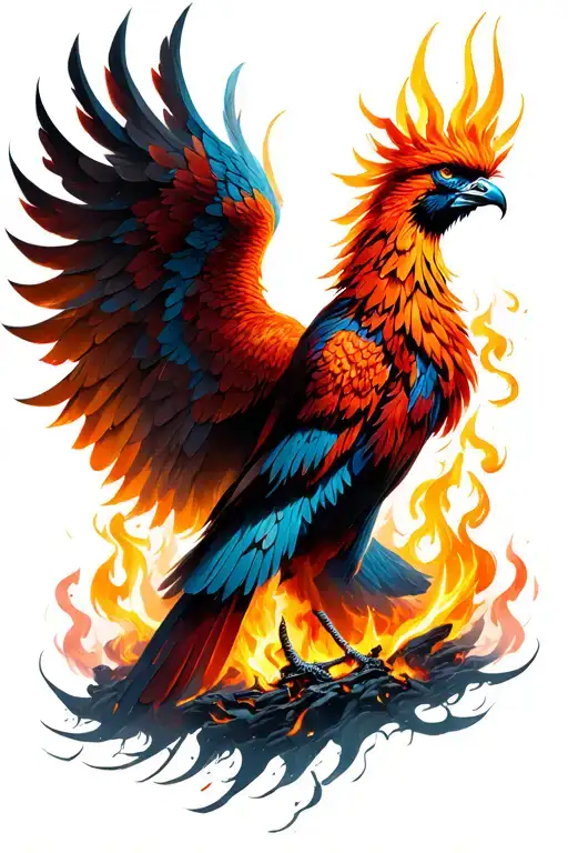 Phoenix Rising From The Ashes