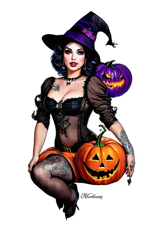 Halloween Pin Up Girl