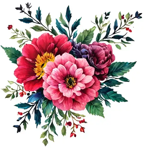 December November And February Month Flower Bouquet