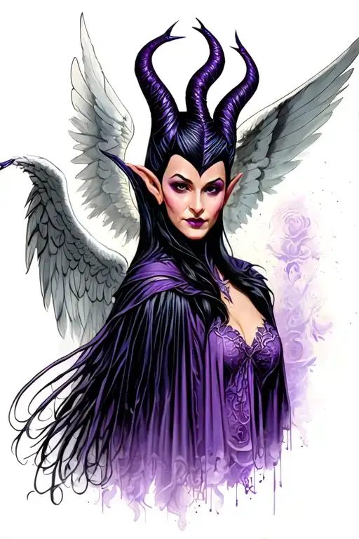 Maleficent With A Angel