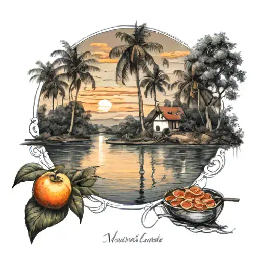 Picture Yourself On A Boat In A River With Tangerine Trees And Marmalade Skies