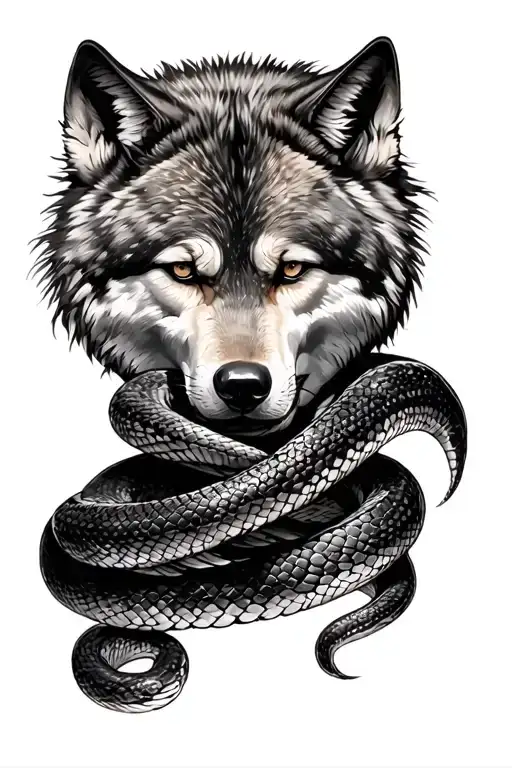 Kobe Bryant Mamba Snake Wrapped Plus Wolves Skoll And Hati