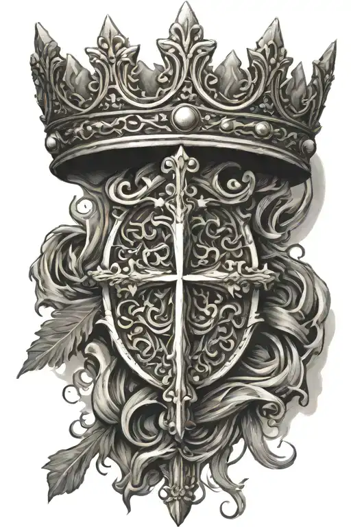 Crown Of Thrones With A Cross