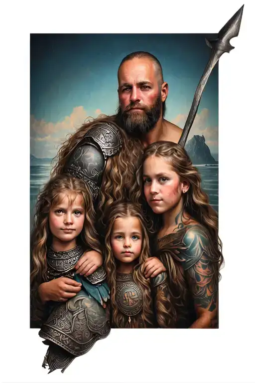Viking And Family
