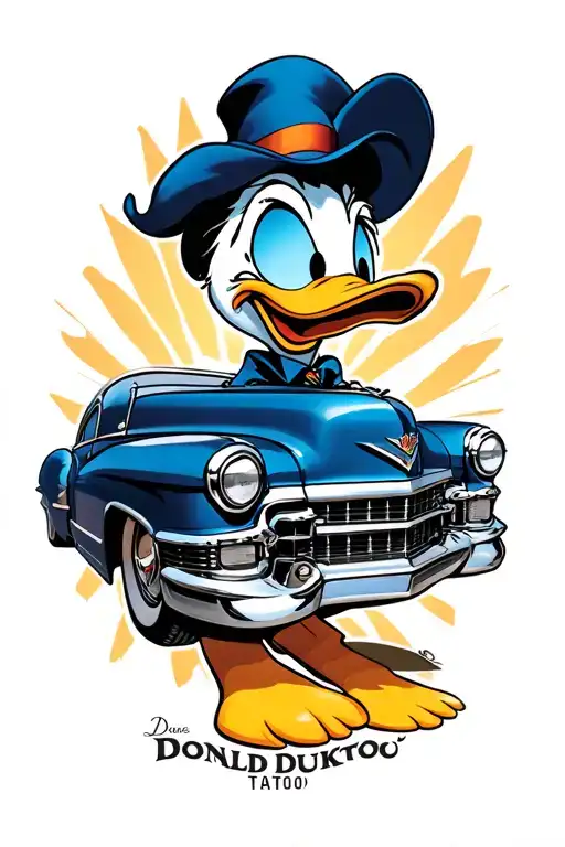 Donald Duck Cadillac