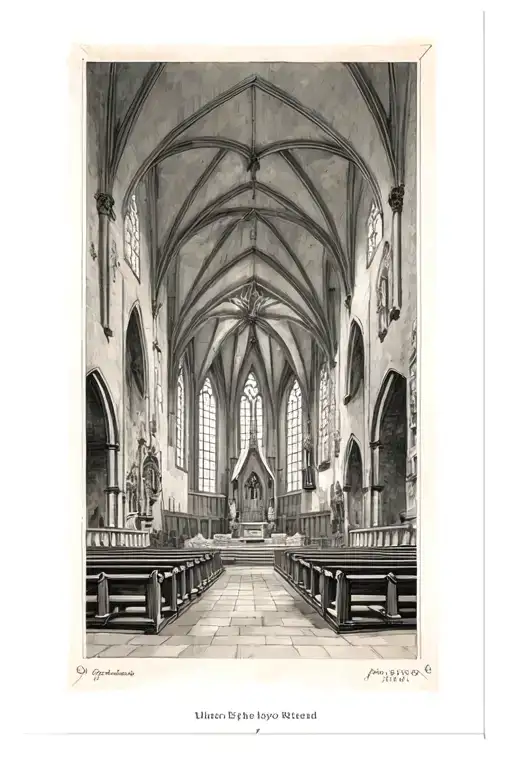 Inside Of A Church For The Background Of A Sleeve